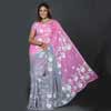 Pink & Grey combination party saree (SV001) - Click here to View more details about this Product